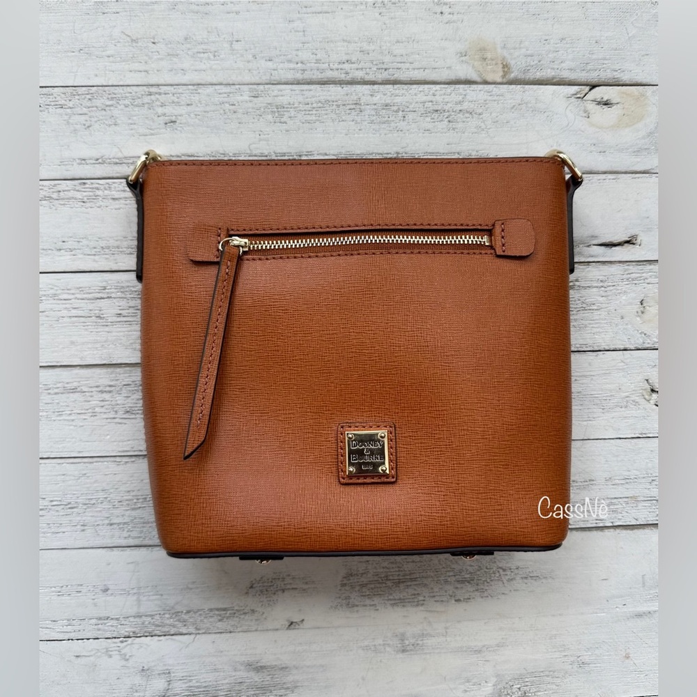 Saffiano Zip Crossbody Convertible Handbag - Picture 8 of 15